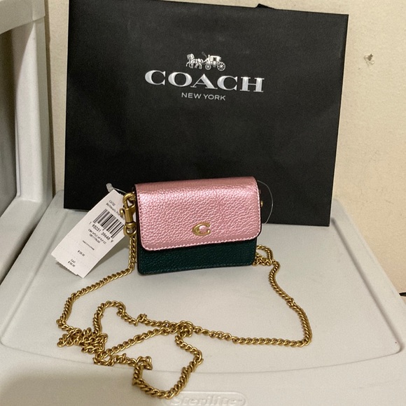 Coach Bags Coach B4metallic Oink Multi Pebble Leather Half Flap